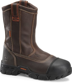 Brown Double H Boot 11" Composite Safety Wide U Toe